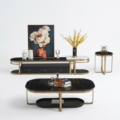 Ensemble de salon Buffet Table basse Table basse Table 3 pièces. Complet