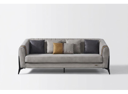 Canapé design classique 3 places en tissu Canapés en cuir Trois places