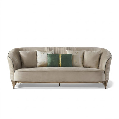 Design 3 places Trois canapés Club Lounge Sofa Upholstery Canapé en tissu