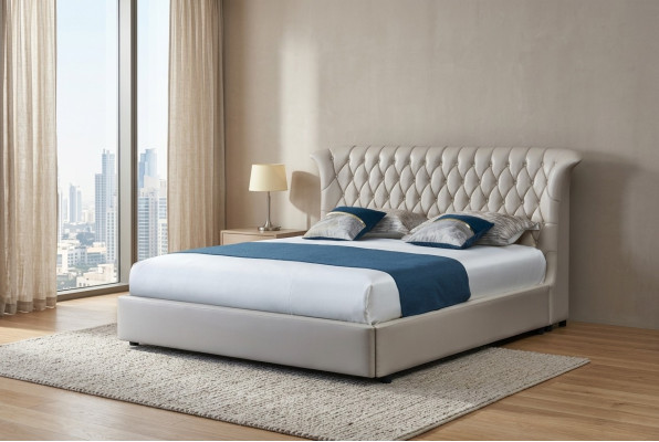 Lit rembourré Lits Lit Rembourrage Designer Hôtel Chesterfield Luxe Design