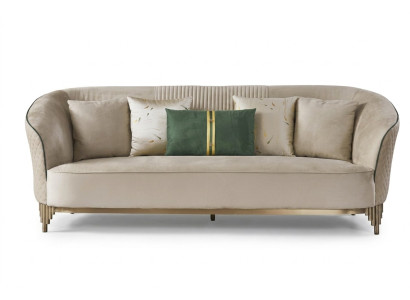 Trois places Canapé Designer 3 places Canapé Rembourrage Canapés Tissu Textile Cuir