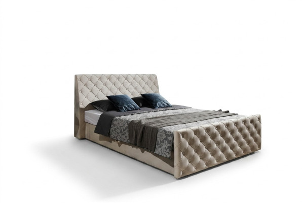 Lit Chesterfield Lit Lits en cuir 180x200cm Garniture Conception de mariage Meubles d'hôtel en cuir
