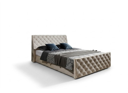 Lit Chesterfield Lit Lits en cuir 180x200cm Garniture Conception de mariage Meubles d'hôtel en cuir