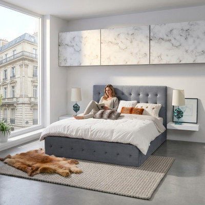 Conception de coussin Bett Luxe Lits doubles d'hôtel Linge de chambre à coucher 180x200 cm