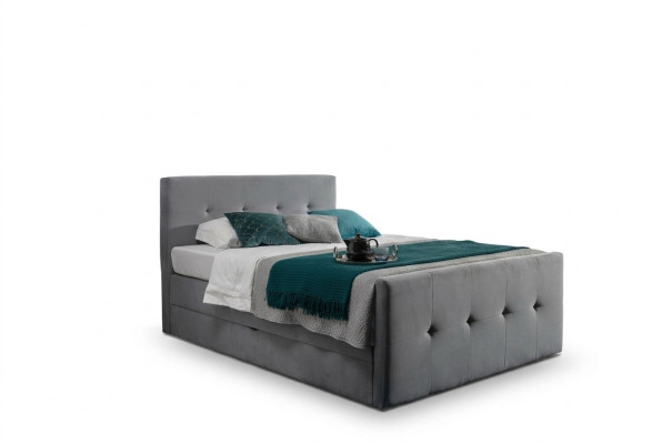 Lit Chesterfield Lit rembourré Lit double Lits design xxl de luxe lit à ressorts à boîte