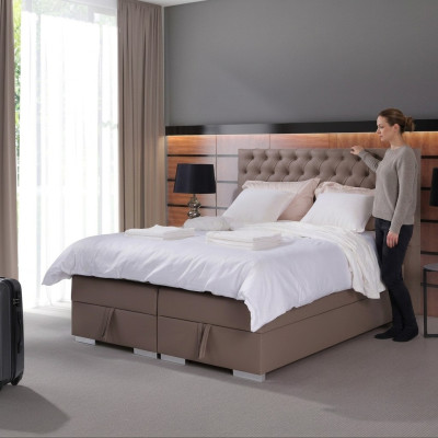Chambre de luxe Lit Design d'ameublement Luxe Lits doubles d'hôtel Chesterfield