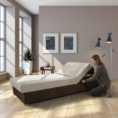 Lit Lits Bois Cuir 80x200cm Rembourré Design Matelas Cuir Hôtel Sommier Meubles
