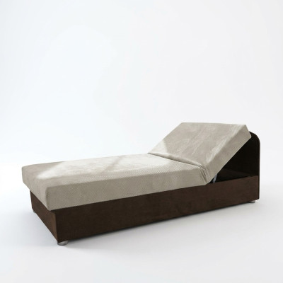 Lit Lits Bois Cuir 80x200cm Rembourré Design Matelas Cuir Hôtel Sommier Meubles