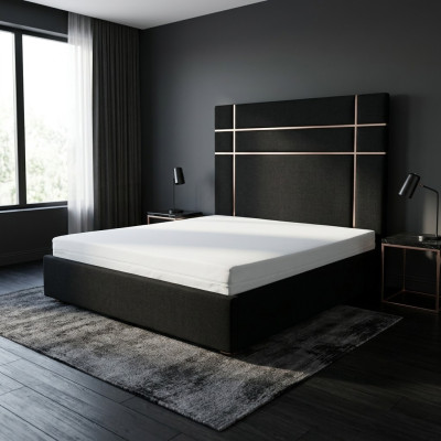 Hôtel Double Lit en Cuir Textile Chambre à Coucher Literie de Luxe Lits Design Moderne