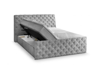 Lit double gris Chesterfield Hôtel Lits Mobilier de chambre de designer
