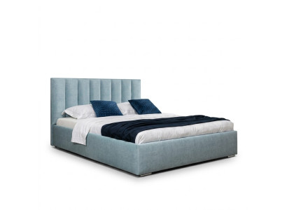 Lit bleu Cadres de lit modernes Meubles rembourrés Luxe Hôtels Lits Chambre