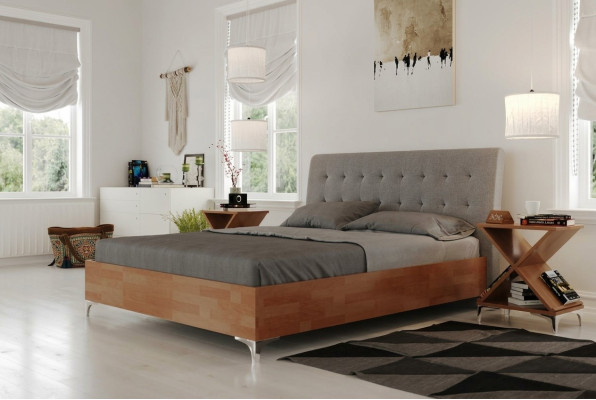 Conception de matelas de lit de luxe double hôtel lits 160x200cm chambre à coucher cuir