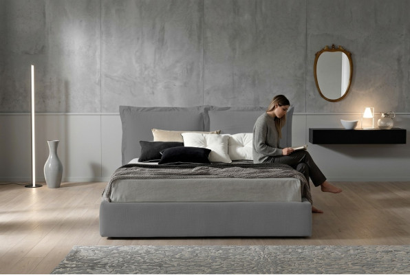 Design de matelas de lit de luxe double pour hôtel 180x200 cm chambre à coucher en cuir neuf