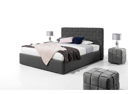 Lit design de luxe, lits textiles de luxe, chambre moderne, 140/160/180 nouveau 130.