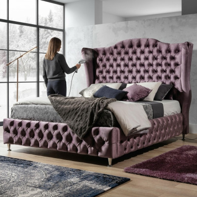 Lit double Chesterfield Royal Chambre à coucher Meubles