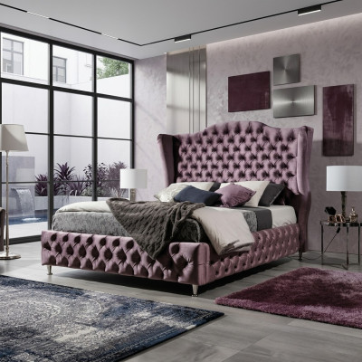 Lit double Chesterfield Royal Chambre à coucher Meubles