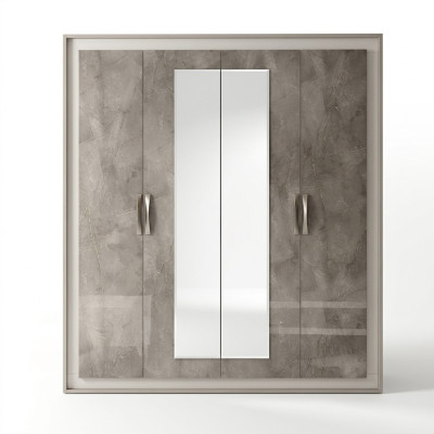 Armoire de vêtements de luxe Armoires pour vêtements Armoires de salon Mobilier en bois italien
