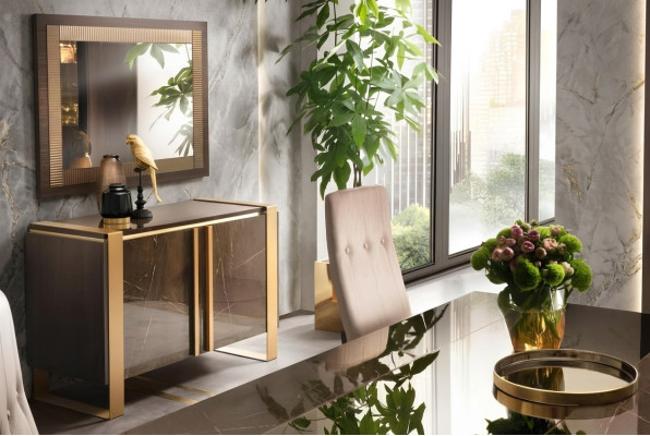 Commode Designer Buffet bas Buffet bas Armoire Salon Étagère décorative