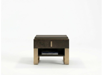 Table de nuit design Console en métal brillant Tables décoratives pour les chambres à coucher