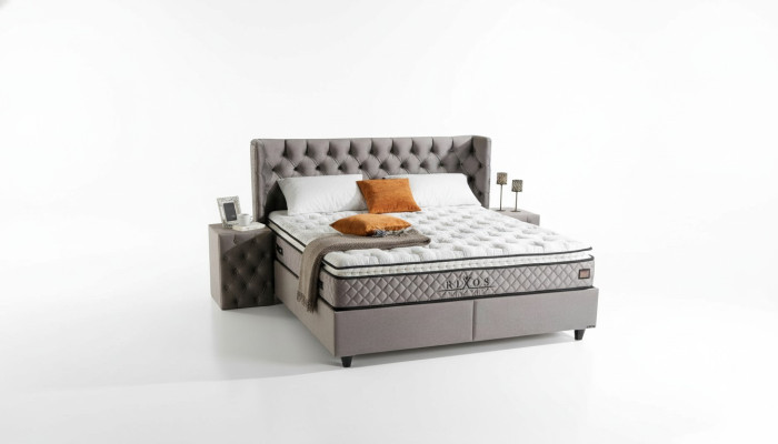 Structure de lit Tissu Meubles Luxe Lits modernes Textile de lit Conception de chambre