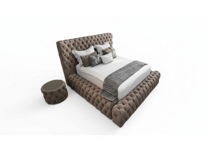 Lit 2x Table de nuit 3 pièces. Ensemble de chambre à coucher Design Meubles Moderne Luxe Lits Neuf