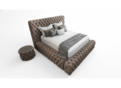 Textile de lit Meubles de chambre de luxe Lits modernes Chesterfield Boxspring nouveaux