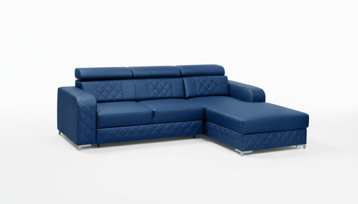 Canapé d'angle en cuir en forme de L Design de mobilier moderne Paysage de vie Canapé en tissu velours Textile