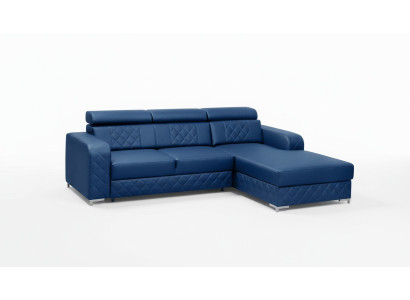 Canapé d'angle en cuir en forme de L Design de mobilier moderne Paysage de vie Canapé en tissu velours Textile