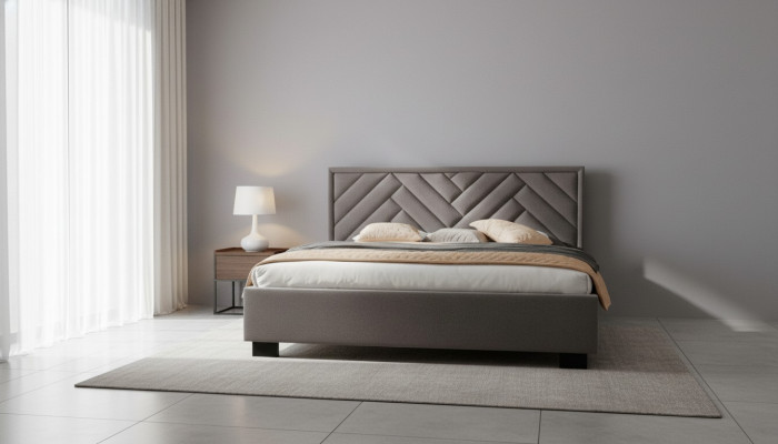 Lit 2x Table de chevet 3 pcs. Ensembles de chambre à coucher Design Lits de luxe Ensemble complet