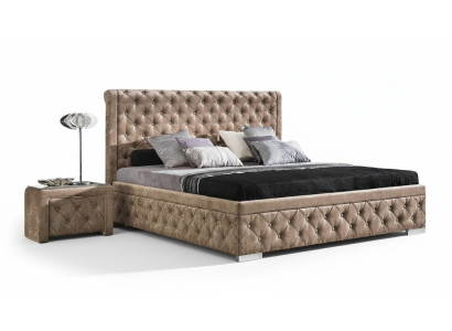 Bett 2x Nachttisch 3 tlg. Schlafzimmer Set Design Möbel Modern Luxus Betten Neu