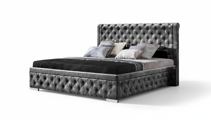 Cadre de lit Tissu Meubles Lits de luxe Lit Textile Design de chambre Textile neuf