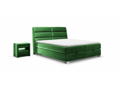 Lit 2x Table de chevet 3 pcs. Chambre luxe Set Mobilier de design Lits modernes neufs