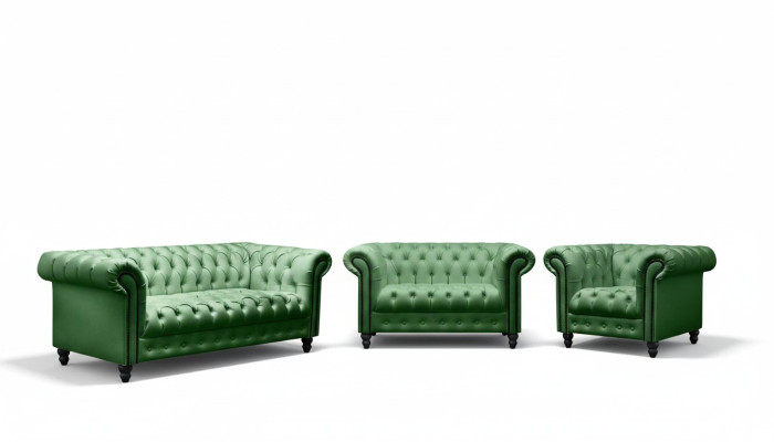 Ensemble de designers modernes 31 places Chesterfield Canapés Ensemble de salon