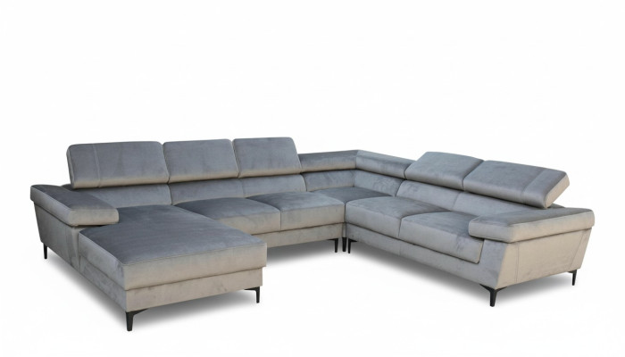 Canapé d'angle en forme de U Paysage vivant Coin rembourré Coin en textile Suite d'angle Canapés Sofas neufs