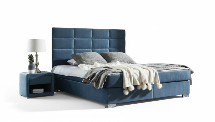 Textile de lit Conception de chambre à coucher Mobilier Moderne Lits de luxe Cadre de lit Tissu nouveau
