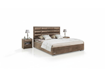 Ensemble de lit noble 3 pièces Table de chevet Meubles Matelas de luxe Cadre de lit neuf de chambre