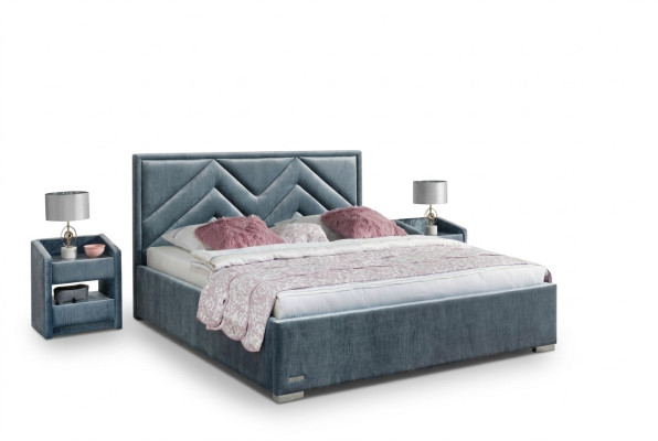 Textile de lit Conception de chambre Mobilier Moderne Lits de luxe Cadre de lit Tissu neuf