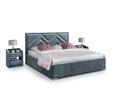Textile de lit Conception de chambre Mobilier Moderne Lits de luxe Cadre de lit Tissu neuf
