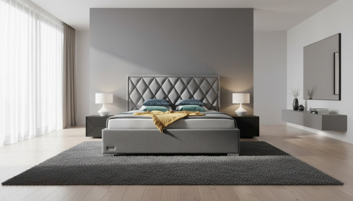 Linge de lit de designer Conception de chambre Meubles de luxe Lits Rembourrage Cadre nouveau