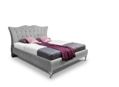Chambre classique Lits textile Lit tissu Chesterfield 140x200 Lit double