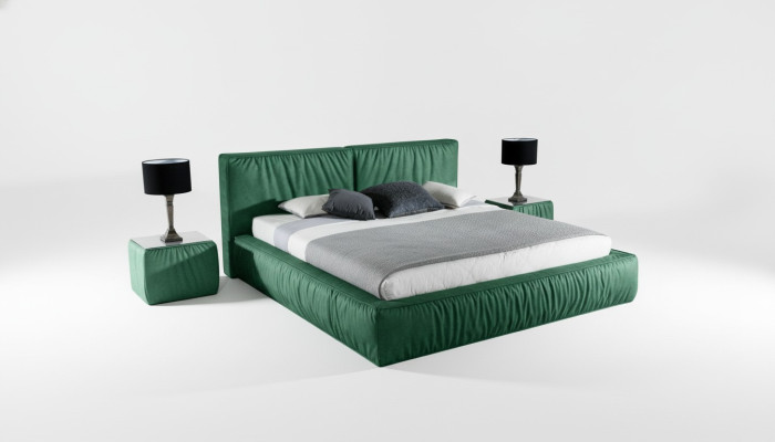 Lits design Ensembles de chambre à coucher Lit 2x Table de chevet Meubles classiques r De luxe
