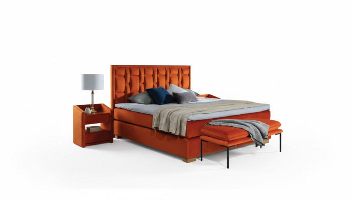 Textile de lit Mobilier de chambre Lits modernes 140x200 Cadre de lit Boxspring nouveau
