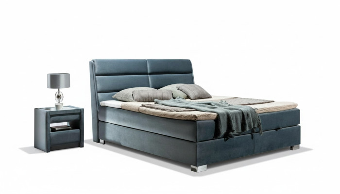 Textile de lit Design de chambre à coucher Mobilier Moderne Lits de luxe Cadre de lit Velours neuf