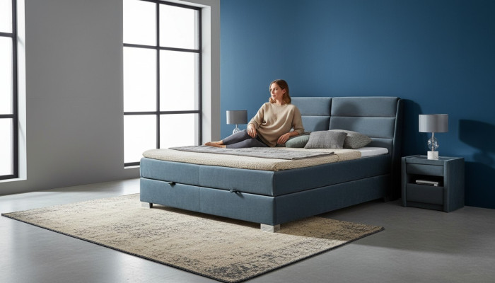 Textile de lit 2x Table de chevet 3 pièces. Ensemble de chambre à coucher Mobilier Lit Moderne Luxe nouveau