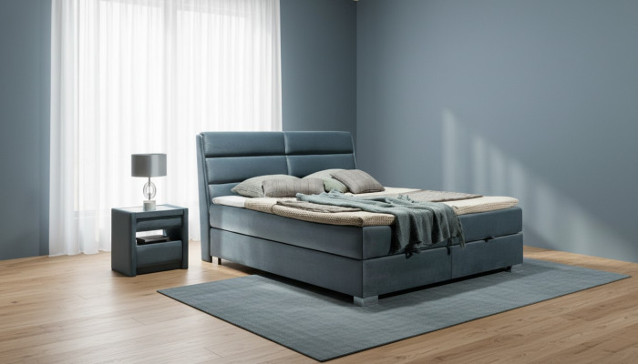 Textile de lit 2x Table de chevet 3 pièces. Ensemble de chambre à coucher Mobilier Lit Moderne Luxe nouveau