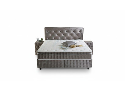 Ensemble de lit élégant de 3 pièces, table de nuit, meubles de luxe, matelas, chambre à coucher, nouvelle structure de lit
