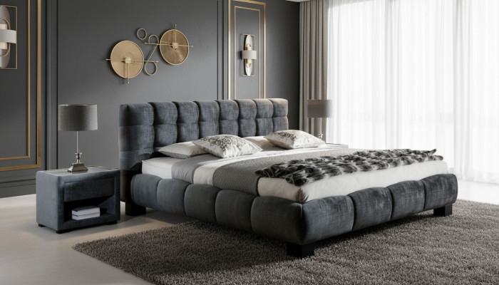 Chambre de luxe Lit Lits classiques Meubles de literie Mobilier moderne Cadre de lit nouveau