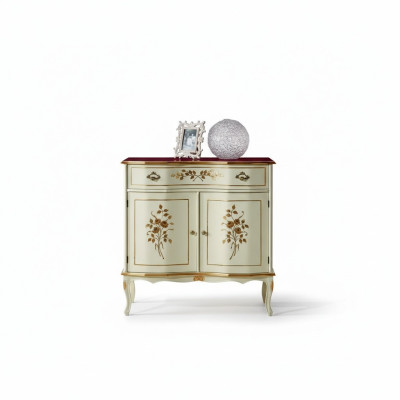 Salon Mobilier Classique Baroque de Luxe Buffet Commode en Bois Massif