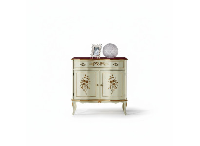 Salon Mobilier Classique Baroque de Luxe Buffet Commode en Bois Massif