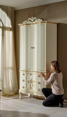 Armoire à vêtements en bois Style baroque rococo Meubles de chambre classiques Armoires neuves